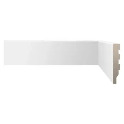 Rodapé Fit Branco Liso 10x240cm Biancogres