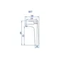 Misturador Monocomando para Banheiro Fani Bold Dourado Fosco 6877 DV370