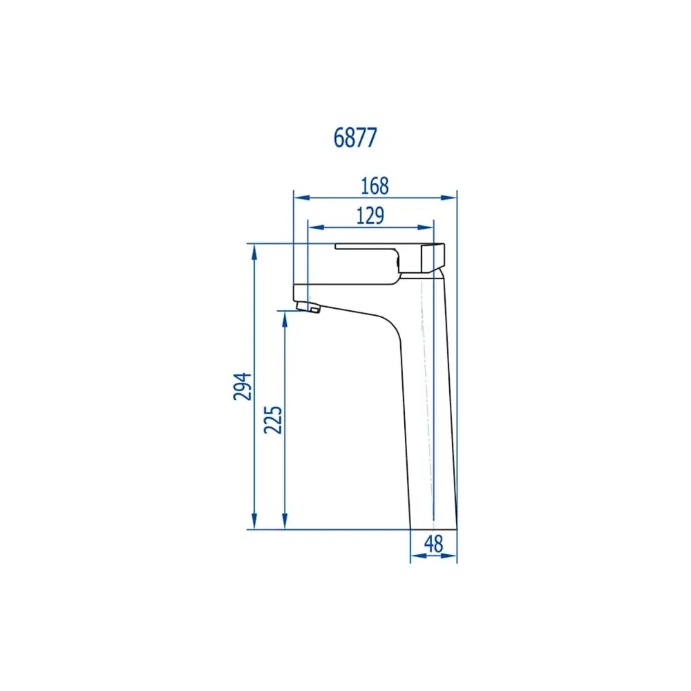 Misturador Monocomando para Banheiro Fani Bold Dourado Fosco 6877 DV370