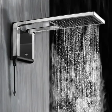 Chuveiro 127V Lorenzetti Acqua Storm Ultra Preto - Cromado