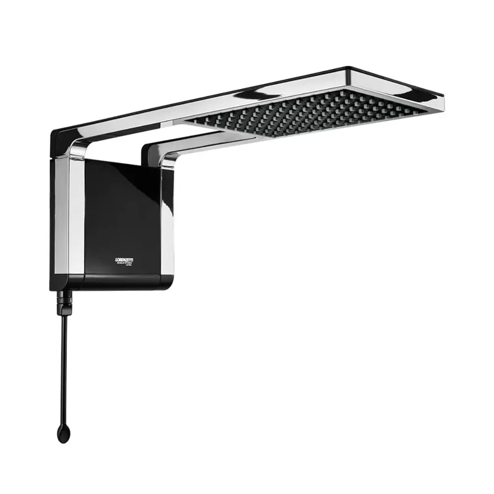 Chuveiro 127V Lorenzetti Acqua Storm Ultra Preto - Cromado
