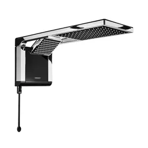 Chuveiro 220V Lorenzetti Acqua Duo Ultra Preto - Cromado