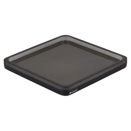 Bandeja Otto 24x24cm em Resina Fumê