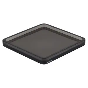 Bandeja Otto 24x24cm em Resina Fumê