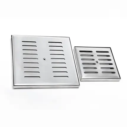 Ralo Quadrado com Fecho 10x10cm Scoar em Aço Inox
