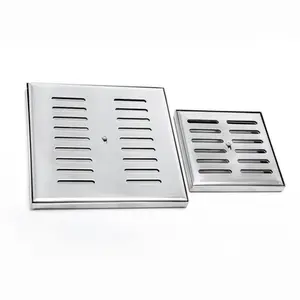 Ralo Quadrado com Fecho 10x10cm Scoar em Aço Inox