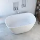 Banheira de Imersão Sabbia Olinda em Duramatt Branco Fosco com Válvula Click Cromada