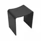 Banqueta Unique Spa Preto Fosco Solid Surface