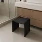 Banqueta Unique Spa Preto Fosco Solid Surface