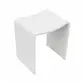 Banqueta Unique Spa Branco Fosco Solid Surface