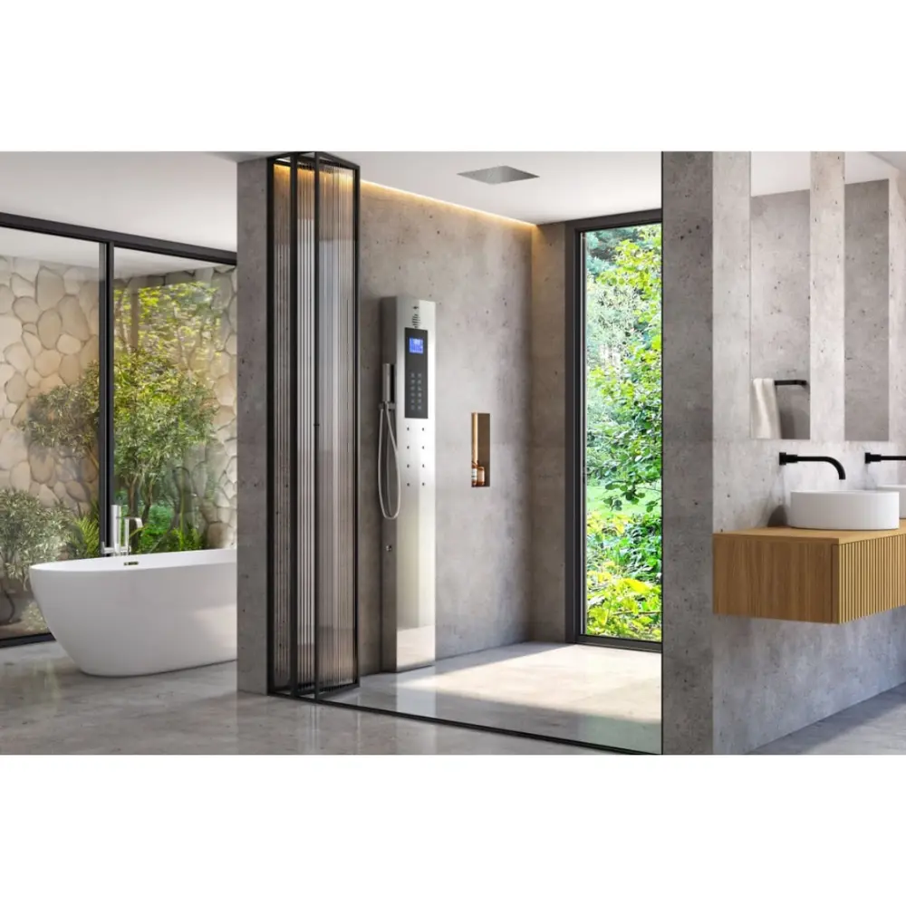Steam Shower Silver Mirror Chuveiro de Teto
