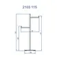 Papeleira de Piso Quadrada com Reserva Fani Paris Cobre Fosco 2103 RV115