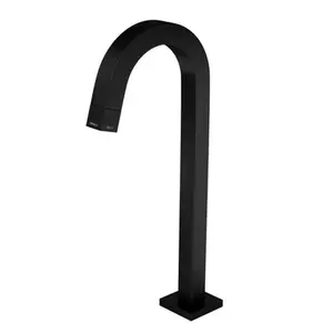 Torneira de Mesa Bica Alta para Banheiro Deca Tube Black Matte 1198.BL.TUB.MT