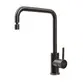 Misturador Monocomando Tramontina Angolare em Aço Inox Black com Bica Articulada 94520513