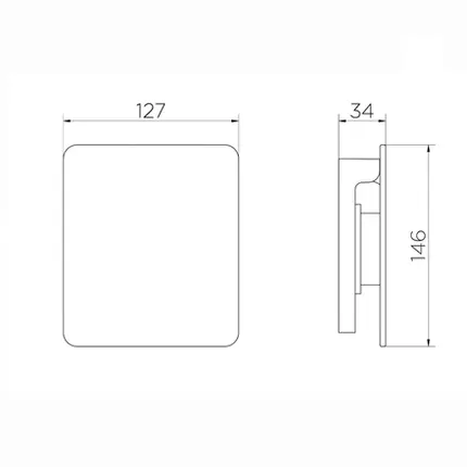 Acabamento para Válvula de Descarga Docol Flat Grafite Escovado 931770