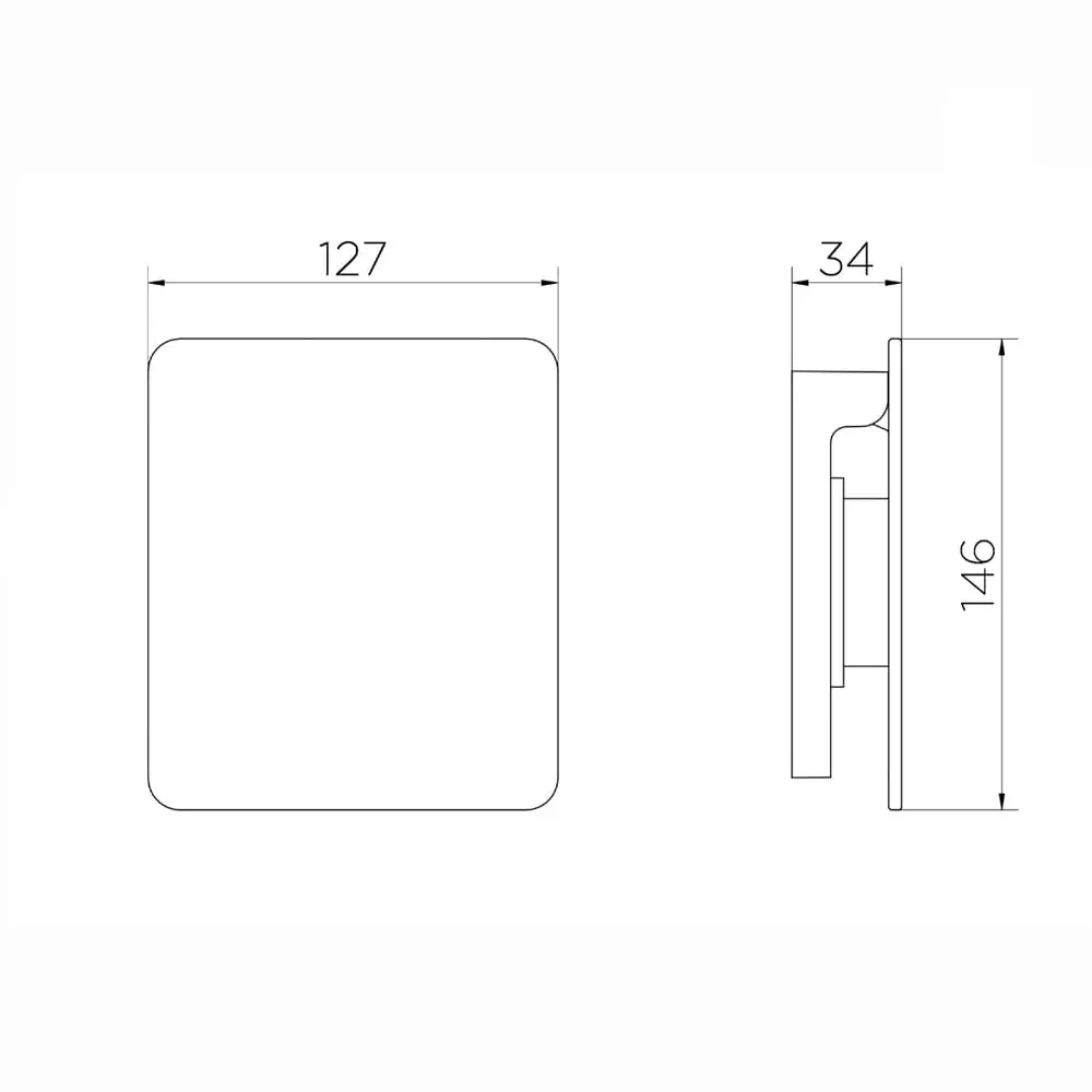 Acabamento para Válvula de Descarga Docol Flat Grafite Escovado 931770