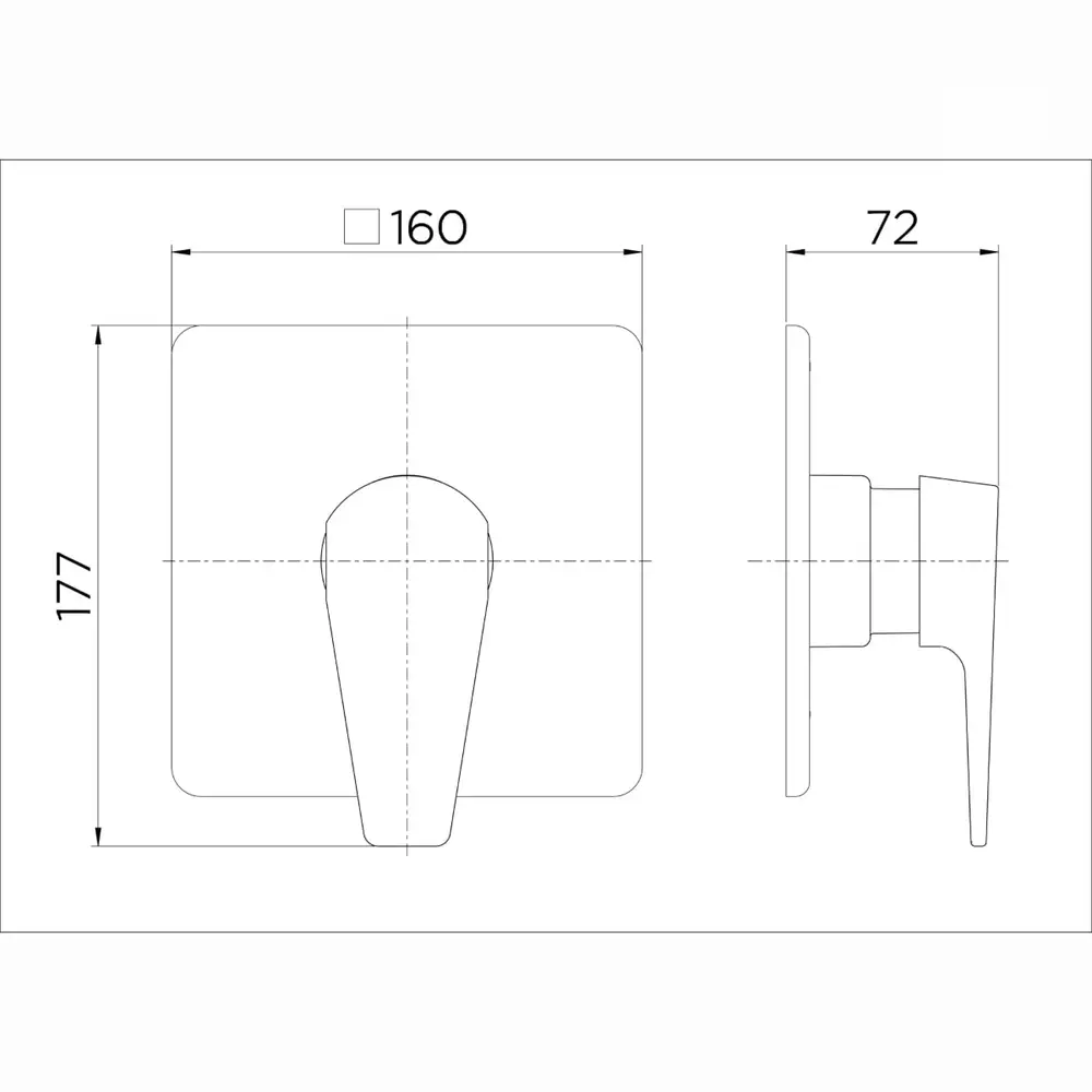 Monocomando para Base de Alta Pressão e Ducha Higiênica Docol Lift Cromado 804906