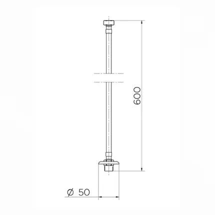 Ligação Flexível 60cm Docol em Aço Inox 00608900