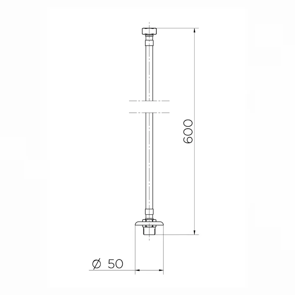 Ligação Flexível 60cm Docol em Aço Inox 00608900