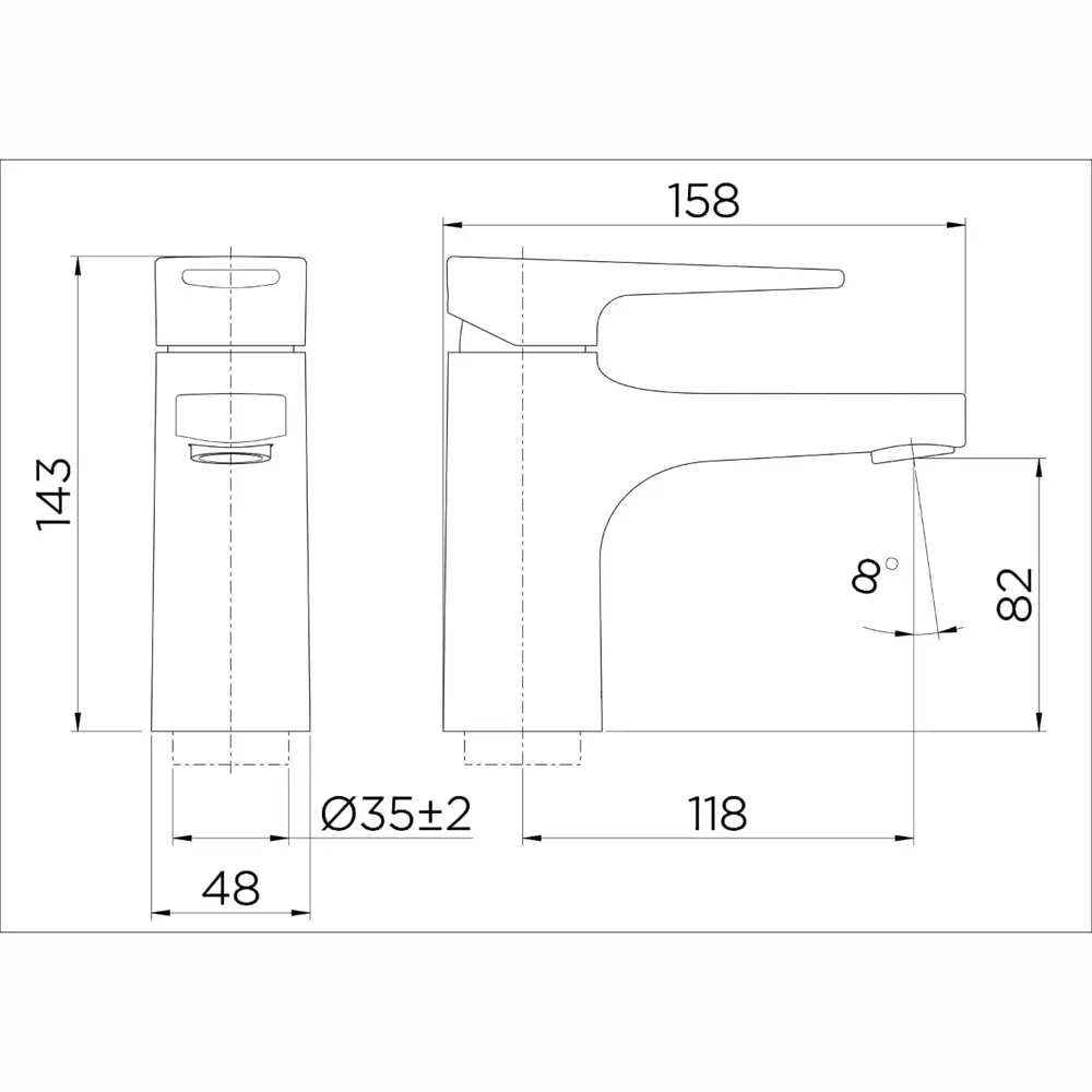Monocomando Bica Baixa para Lavatório Docol ColdStart Lift Ônix 007959CE