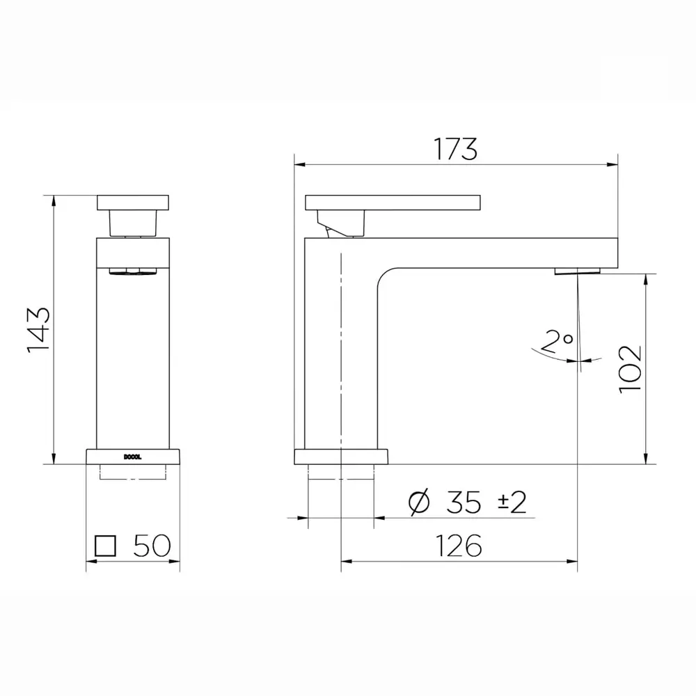 Monocomando para Banheiro Docol New Edge Cromado 925306