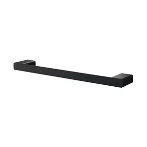 Porta Toalhas de Rosto 376mm Docol Flat Ônix 010136CE