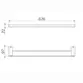 Porta Toalha Duplo 676mm DocolFlat Níquel Escovado 010137044