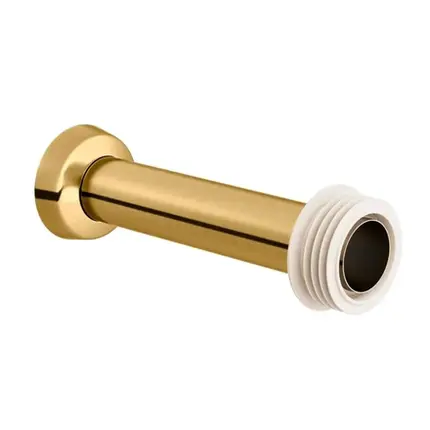 Tubo de Ligação para Bacia 20cm Docol Ouro Escovado 589272