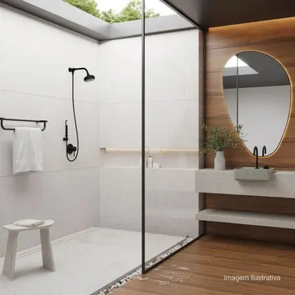Cuba Semi Encaixe com Deck 40cm Deca Soft Slim Antracite L.61040.M.85