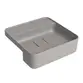 Cuba Semi Encaixe com Deck 40cm Deca Soft Slim Antracite L.61040.M.85