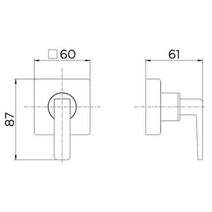 Acabamento para Registro Base Deca 1/2", 3/4" e 1" DocolStillo Niquel Escovado 00824144