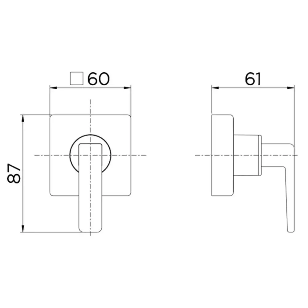 Acabamento para Registro Base Deca 1/2", 3/4" e 1" DocolStillo Niquel Escovado 00824144