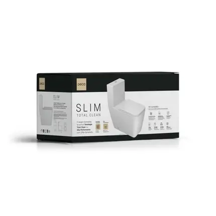 Kit Completo Bacia com Caixa Acoplada Deca Slim Total Clean Branco KP.8620.17