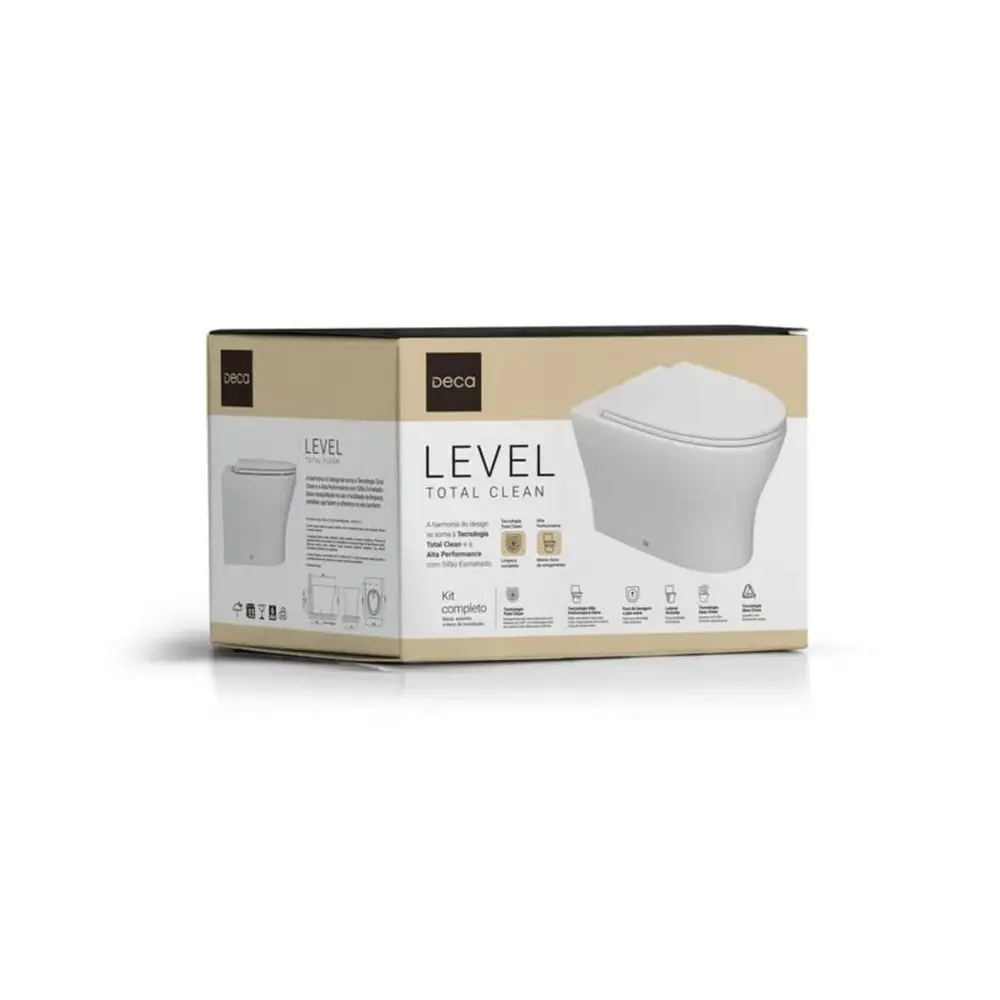 Kit Completo Deca Bacia Convencional Nova Level Branco KP.8510.17