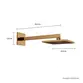 Chuveiro com Tubo de Parede Quadrado Deca Red Gold 1992.GL.CT.RD