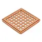 Grelha Quadrada em Latão com Caixilho 15cm Fani Cobre Fosco  1919 RV