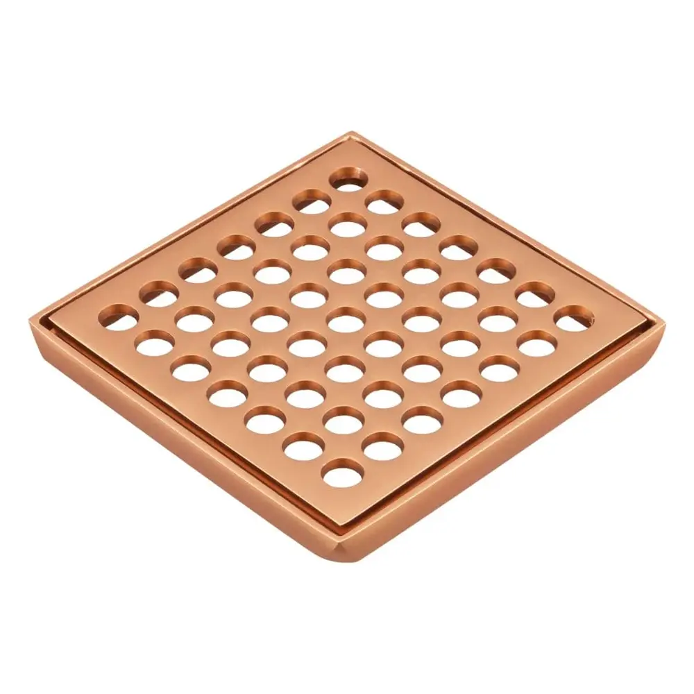 Grelha Quadrada em Latão com Caixilho 15cm Fani Cobre Fosco  1919 RV