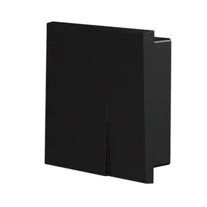 Acabamento para Válvula de Descarga Base Deca e Docol Fani Preto Fosco 591 BK