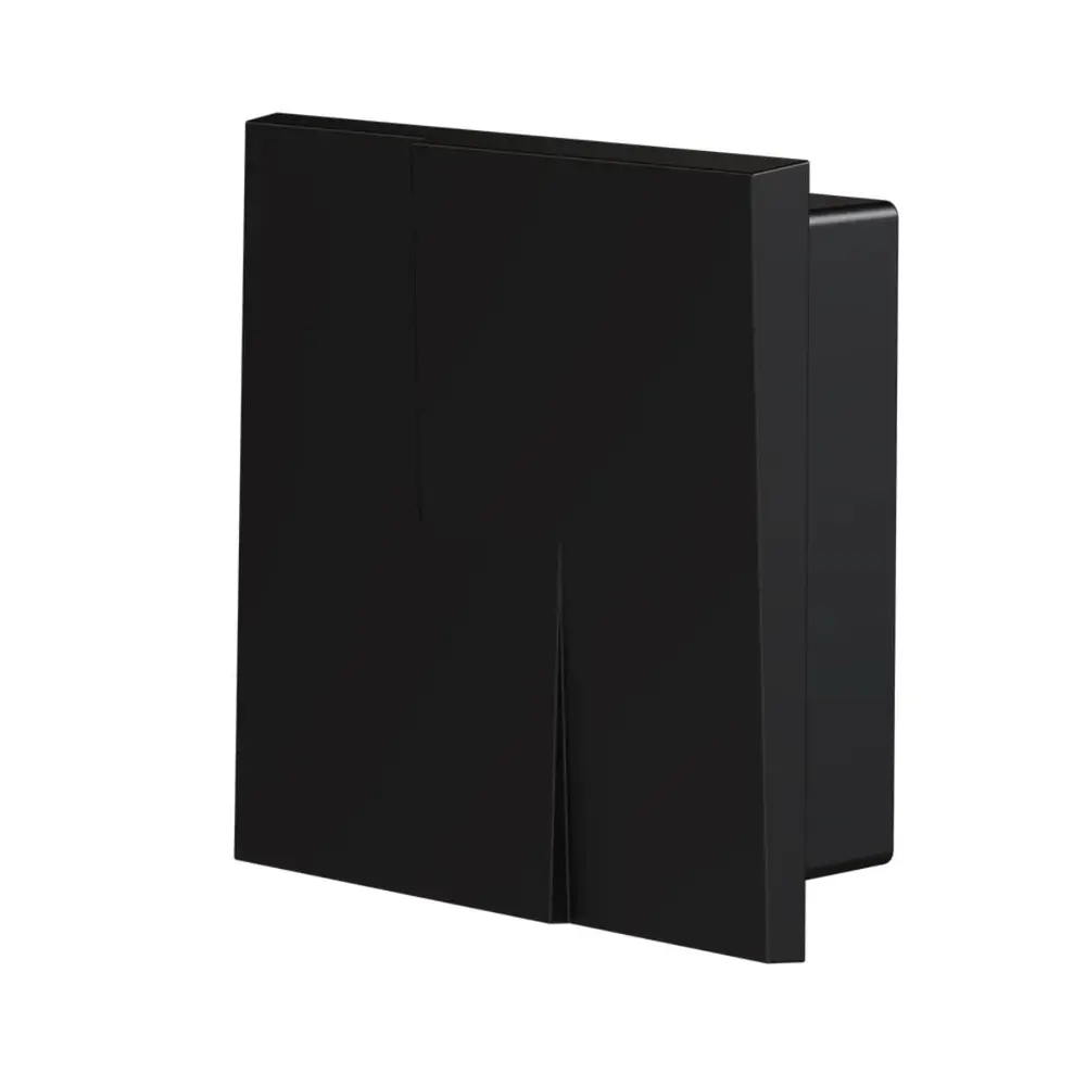 Acabamento para Válvula de Descarga Base Deca e Docol Fani Preto Fosco 591 BK