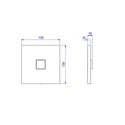 Kit Conversor para Válvula Hydra Deca Slim Cromado 4916.075
