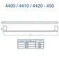 Porta Toalha Longo 63,5cm Fani Horus Grafite Ônix 4400 GO450