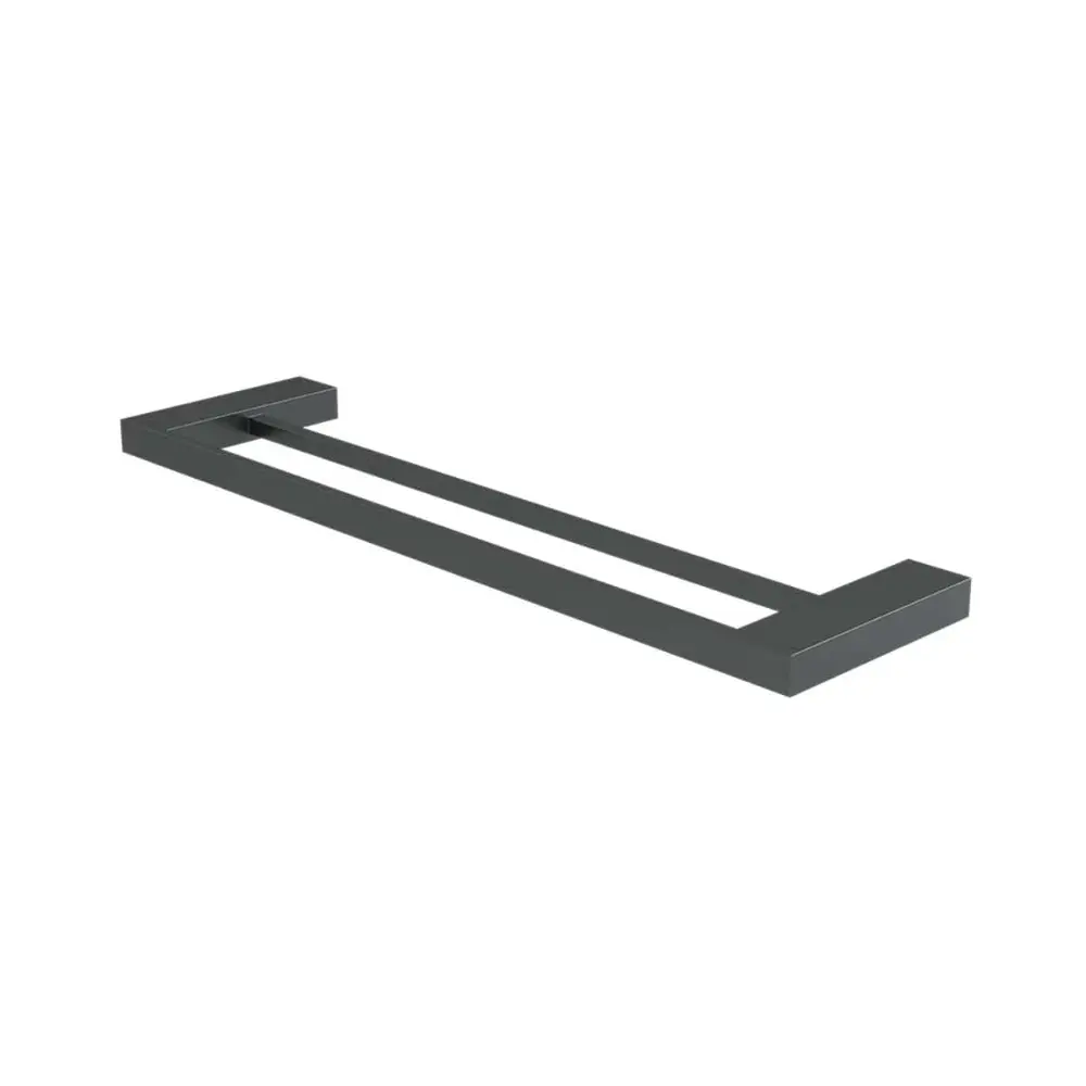 Porta Toalha Duplo Médio 48,5cm Fani Horus Grafite Ônix 4910 GO450