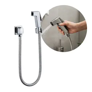 Ducha Higiênica Cromada Registro 1/4 Volta Mangueira 1,20m