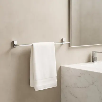 Kit de Acessórios para Banheiro 4 Peças Vogue Luxo Inox Cromado