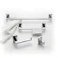 Kit de Acessórios para Banheiro 4 Peças Vogue Luxo Inox Cromado