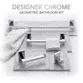 Kit de Acessórios para Banheiro 4 Peças Vogue Luxo Inox Cromado