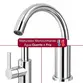 Torneira Gourmet Monocomando Cromada Água Quente e Fria 360