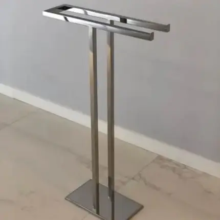 Toalheiro de Piso Duplo Resimetal - Cromado