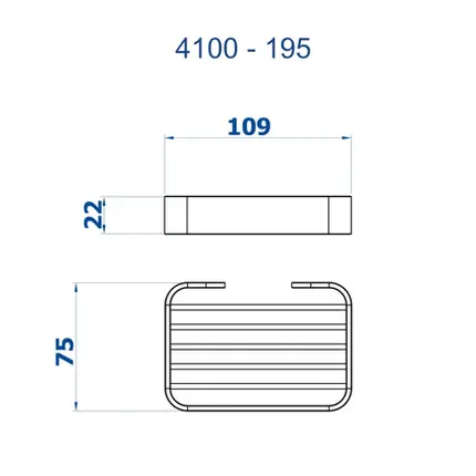 Saboneteira de Parede Fani Soft Cromada 4100 C195