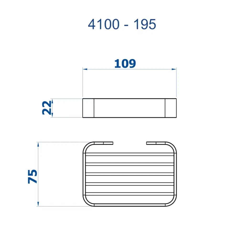 Saboneteira de Parede Fani Soft Cromada 4100 C195